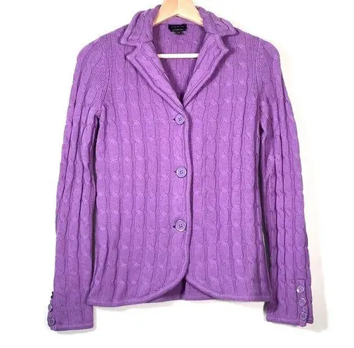 Talbots Cable Knit Cardigan Jacket