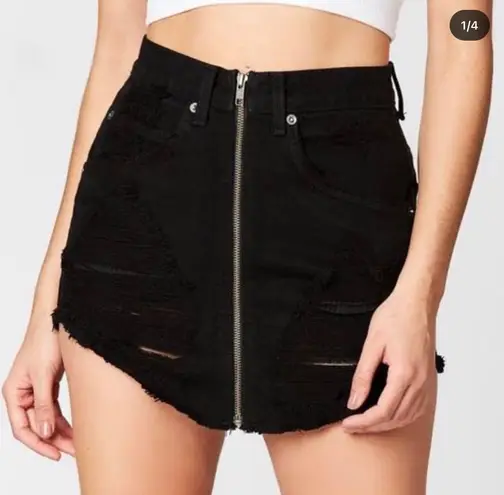 Carmar Denim Black Skirt