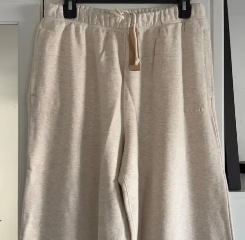 SKIMS Cotton Fleece Straight-Leg Pants M