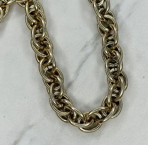 Lightweight Gold Tone Metal Chain Link Belt Size XS Small S