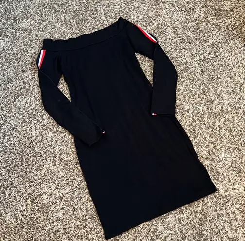 Heart & Hips Black Off Shoulder Mini Dress