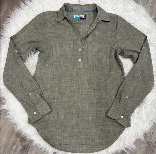 Magellan outdoors Olive Green Fishing Shirt Size S