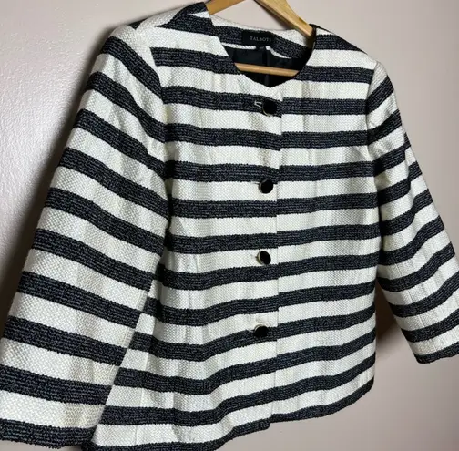 Talbots CLEARANCE! Striped  Button Close Jacket Size 14 VGUC