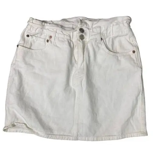 Signature 8 Women's White Denim Skirt S Casual Fashion Trendy‎ Summer Wear Small Spring