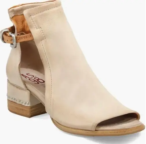 A.S.98 Morgan Sandal, Beige Leather, Sz EU38