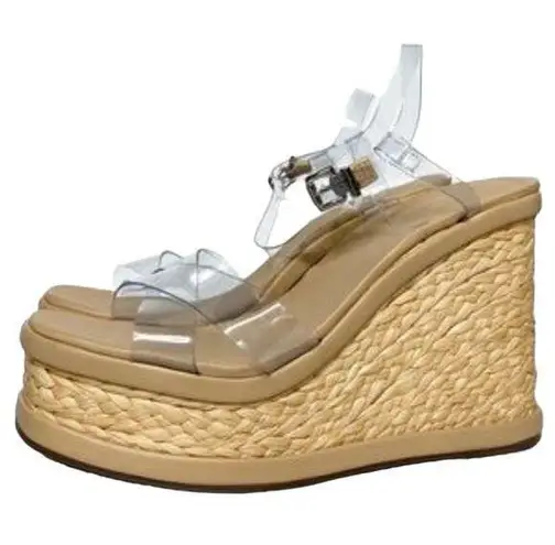 Schutz Caryne Wedge Platform Heel Sandal Size 10.5 New