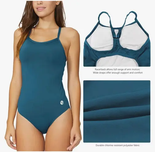 Baleaf Women's Athletic Training Adjustable Strap One Piece Swimsuit