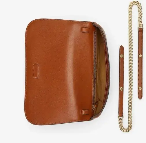 LAUREN Ralph Lauren Woven Medium Tanner Shoulder Bag NWT Brown