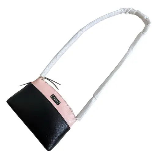 Kate Spade  Jeanne Crossbody Bag Black Pink Leather Shoulder Bag