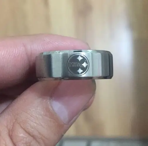 Silver stainless steel Pittsburgh Steelers Ring