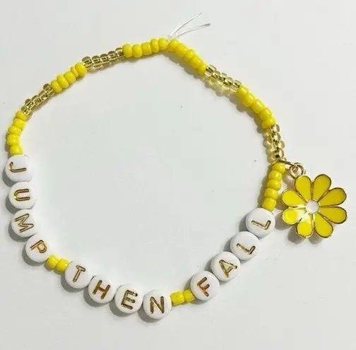 Taylor Swift Eras Tour Friendship Bracelet Jump Then Fall Fearless Flower Charm