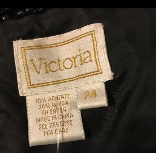 Embellished beaded formal blouse size 24 velvet