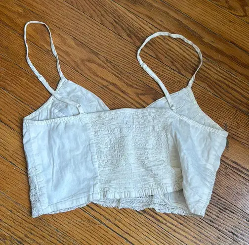 American Eagle Outfitters Cream Tank Top