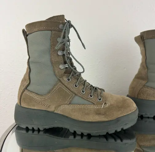 BELLEVILLE Mens Green Air Force Temperate Weather Vibram Lace Up Combat Boots Size 6.5