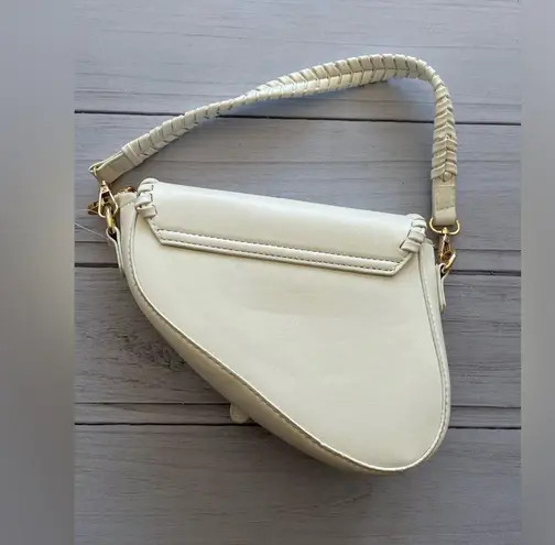 None Cream Saddlebag Purse