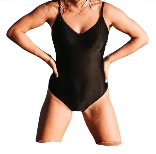 Zyia Active Classic Black One Piece Swimsuit XS Adjustable Straps Padded