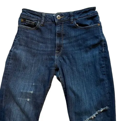 DL1961 Smart Denim Distressed Farrow High Rise InstaSlim Ankle in Gossip