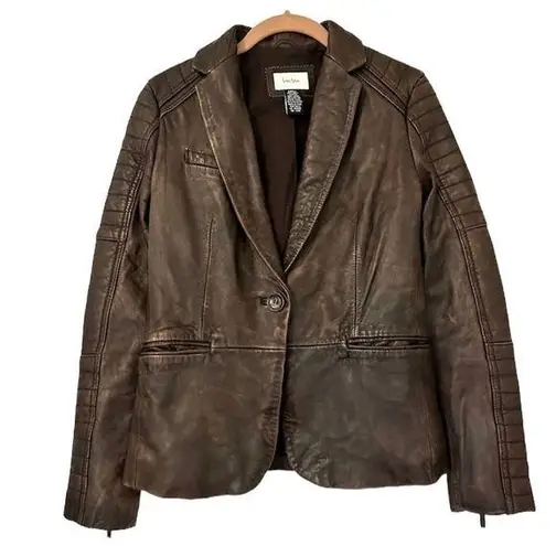 Neiman Marcus  Leather Moto Jacket