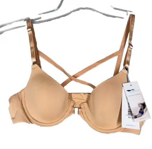 Giapenta Bra Womens Size 32A Sand London X Back TempoPro Performance Fabric Tan