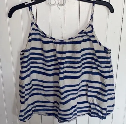 The Loft Tank Top Blue White Size L