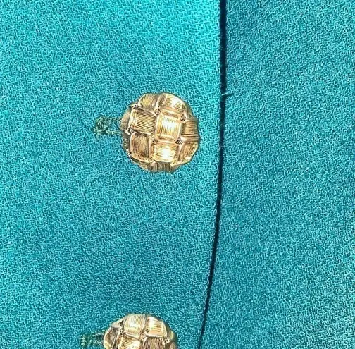 Cassandra Couture by Le Monde emerald green 💯 wool skirt suit. Lined.Size 6 EUC