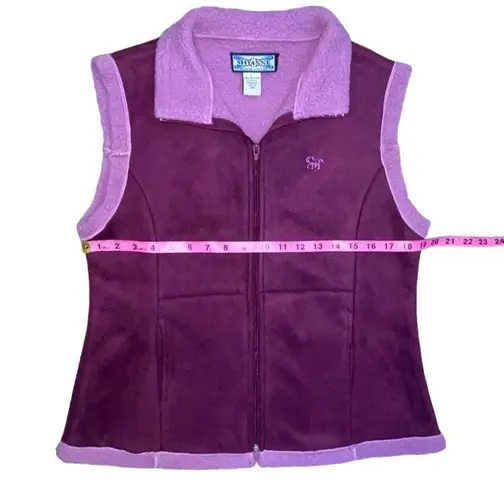 Shyanne  purple fleece lined vest size L