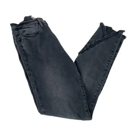 frame denim  Le High Skinny Jeans Dark Gray Black Size 27