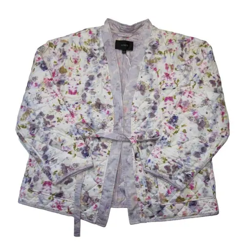 J.Crew NWT Flora Obscura x  Floral Quilted Reversible Wrap Jacket PrimaLoft L - Image 4
