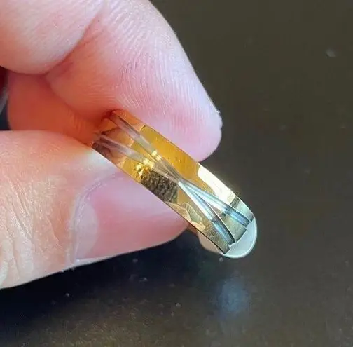 Golden X Infinity Promise Ring Gold