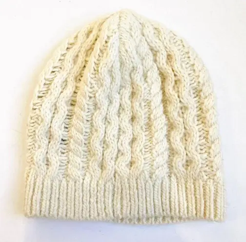 Club Monaco alpaca wool blend cable knit hat