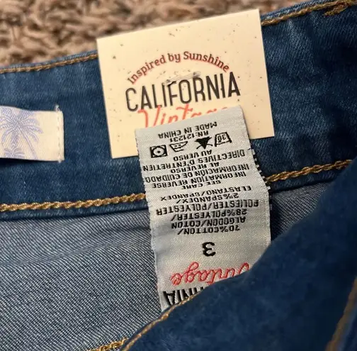 California vintage Medium Blue Wash Bermuda Shorts