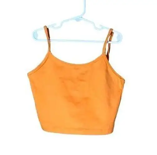 Balance Athletica  Orange Cropped Tank Top Size Small