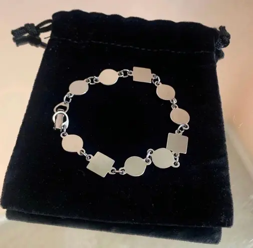 Ruby Vintage Silver & Red Charm Bracelet