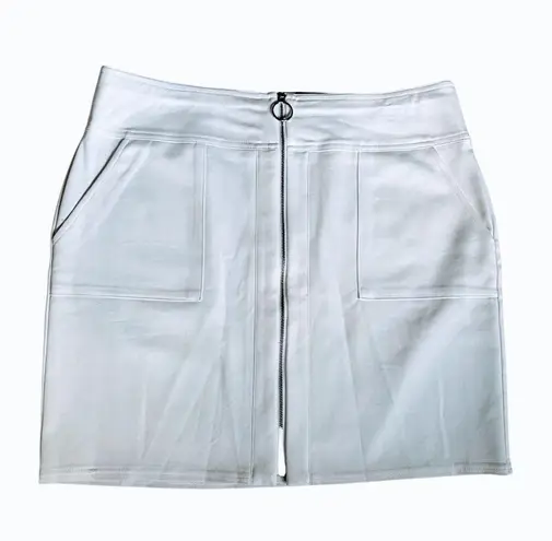 I.N.C. NWT International Concepts White Mini Skirt L Size L