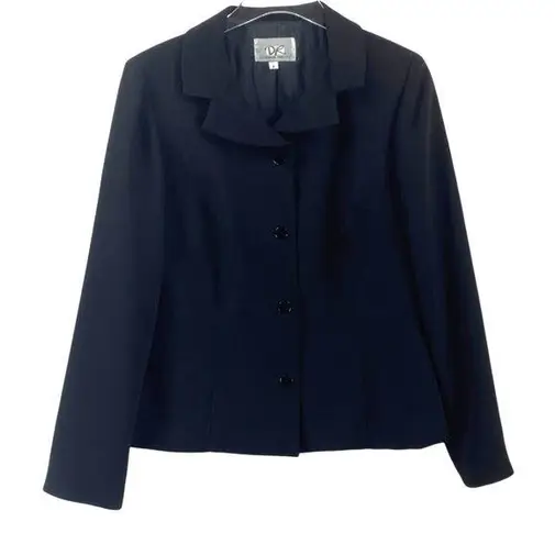 Donna Ricco Vintage 80s 90s Black Suit Blazer Jacket