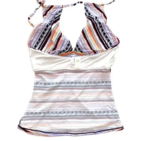 Anne cole  Stormy Seas Printed Keyhole Tankini Top