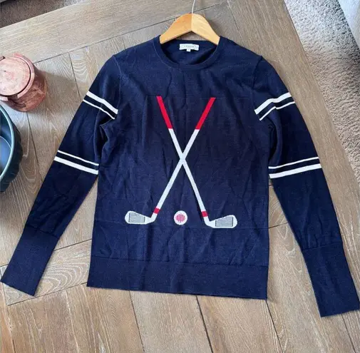L'Etoile Sport Club Sweater in Blue Size Small