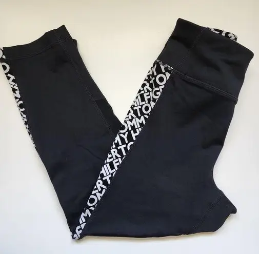 Tommy Hilfiger  monogram side cropped leggings size small