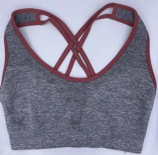 Cali Sports Cali Sport strappy breathable stretchy gray sports bra women Size Medium