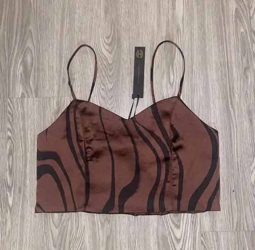 House of Harlow 1960 Brown Swirl Tank Top