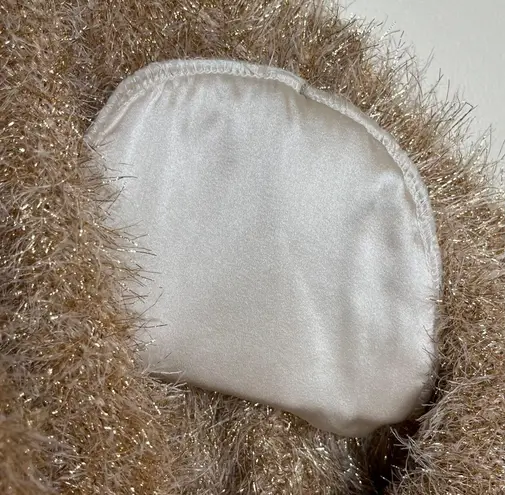 Saltwater Luxe NEW Women’s Ronan Sweater One Shoulder in Gold Shimmer Approx XS