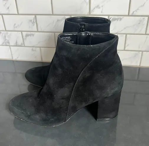 INC Black Suede Booties