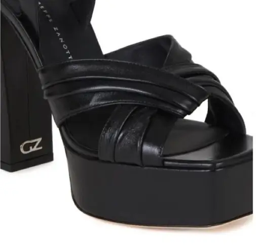 Giuseppe Zanotti Black Platform Heels, Size EU 36.5, Retail $995.00