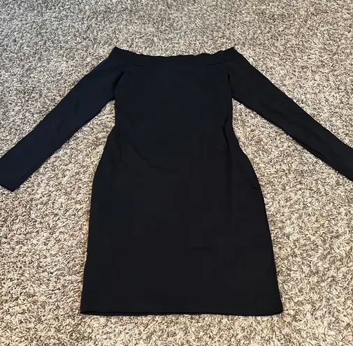 Heart & Hips Black Off Shoulder Mini Dress