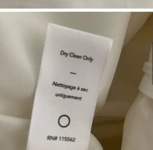 Likely White V neck Dress