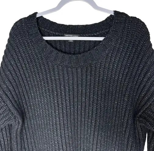 James Perse Los Angeles Women's Black Chunky Wool Blend Sweater Armband Size 3
