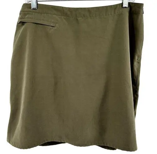 Patagonia  Inter Continental Hideaway Skort Side Zip Outdoor Camp Khaki 14