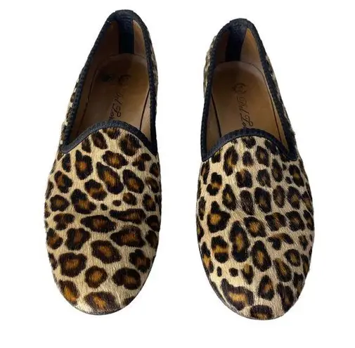 Del Toro Pony Hair Cheetah Print Slip On Loafers Size 8.5