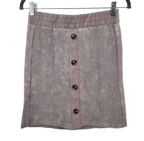 Vintage Havana Gray Mini Skirt NWT Size Medium Gray Distressed Dye Skirt