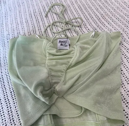 Princess Polly Princess Poly Light Green Halter Corset Top